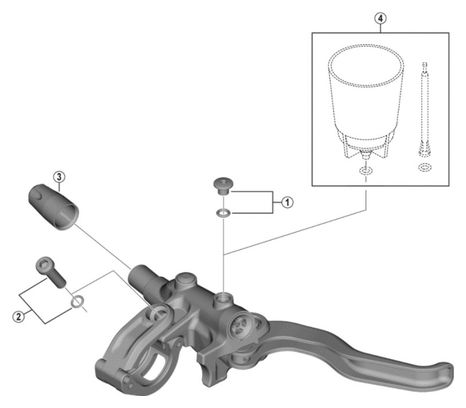 Leva SHIMANO BL-M4100 sinistra