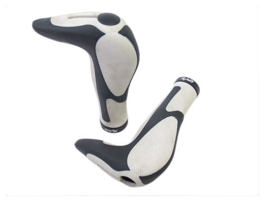 ERGOTEC Grips X-Act Safety Grip Noir / Blanc 147Mm