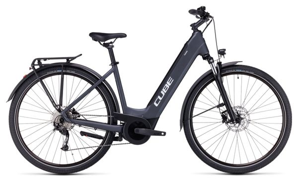 Cube Touring Hybrid One 500 Easy Entry Shimano Alivio 9V 500 Wh 700 mm Grey 2023 Electric VTC