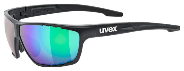 Uvex Sportstyle 706 CV Negro/Lentes de espejo verde