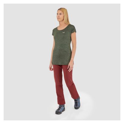 Pantalón Softshell Salewa Dolomia Mujer Rojo