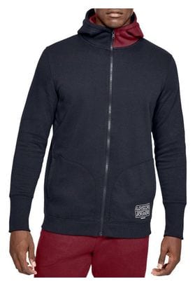 Under Armour Baseline Fleece FZ Hoodie 1343006-002  Homme  Noir  pulls molletonnés