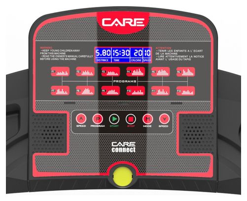 Tapis de course connecté - 14km/h - CARE - KINOMAP Rouge