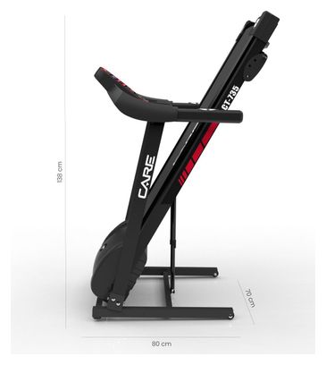 Tapis de course connecté - 14km/h - CARE - KINOMAP Rouge