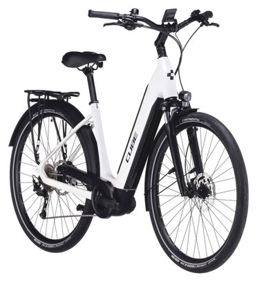 Cube Supreme Sport Hybrid One 500 Easy Entry Electric City Bike Shimano Alivio/Altus 9S 500 Wh 700 mm Weiß 2023