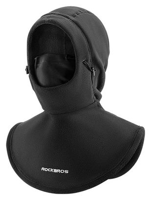 scarf fleece 3-in-1 windproof long black