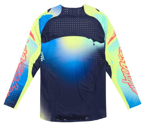 Maillot Manches Longues Troy Lee Designs Sprint Ultra Bleu/Jaune