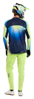Maillot Manches Longues Troy Lee Designs Sprint Ultra Bleu/Jaune