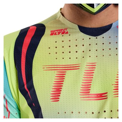 Maillot Manches Longues Troy Lee Designs Sprint Ultra Bleu/Jaune