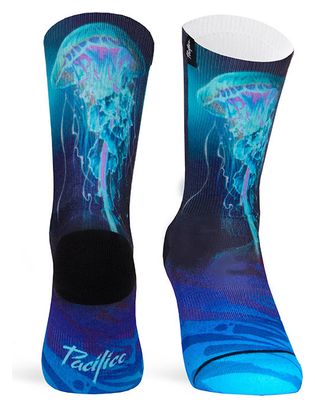 Chaussettes Pacific and Co Jellyfish Bleu