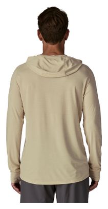 Maglietta tecnica a maniche lunghe Patagonia Cap Cool Ultra Hoody beige da uomo