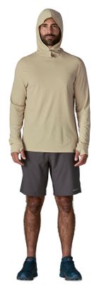 Maglietta tecnica a maniche lunghe Patagonia Cap Cool Ultra Hoody beige da uomo