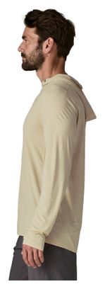 Maglietta tecnica a maniche lunghe Patagonia Cap Cool Ultra Hoody beige da uomo