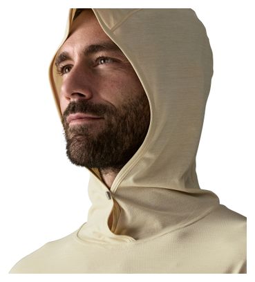 Maglietta tecnica a maniche lunghe Patagonia Cap Cool Ultra Hoody beige da uomo