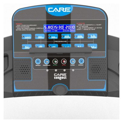 Tapis de course connecté - 14km/h - CARE - KINOMAP Bleu
