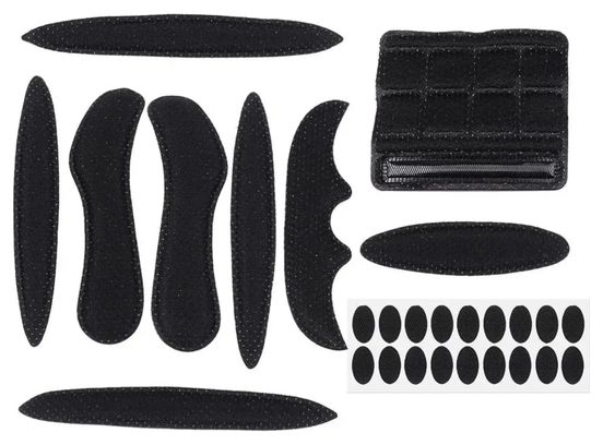 Kit Sportenzia Universele Helmvoering 27 Stuks Traagschuim Zwart