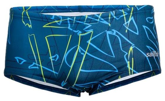Zeilvis Durability Sunga Zwempak Blue Lime