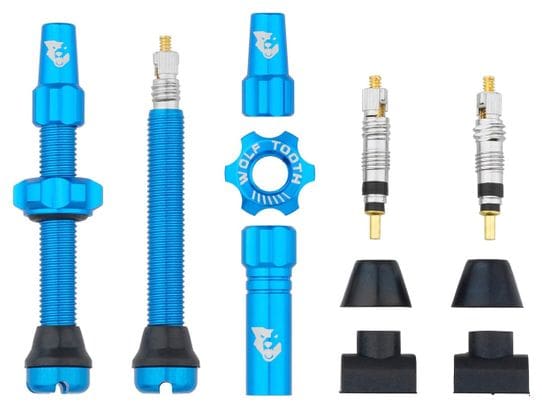 Wolf Tooth Tubeless-Ventile 44 mm Blau