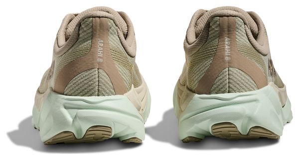 Hoka Arahi 8 Beige/Green Women's Running Shoes