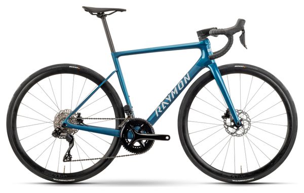 Raymon Kirana Shimano 105 Di2 12V 700 mm Bici da Strada Blu 2025
