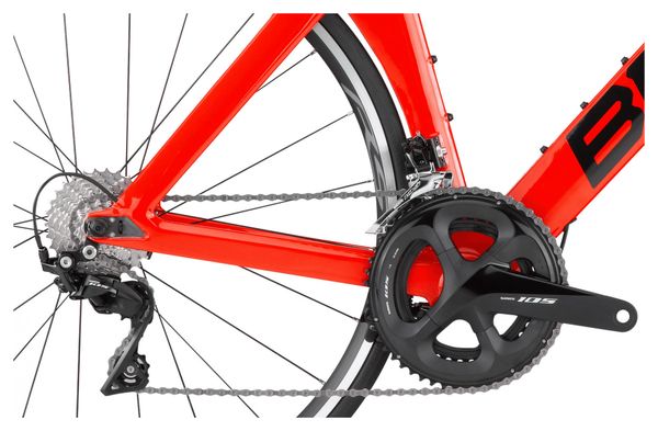 BMC Timemachine One Triathlon Bike Shimano 105 11S 700 mm Red Black 2022