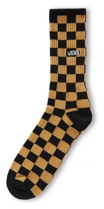 Vans Checkerboard Crew II Socken Braun