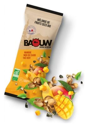 Baouw Bio-Trockenfruchtmischung Mango/Cashewnuss/Grüntee 30g