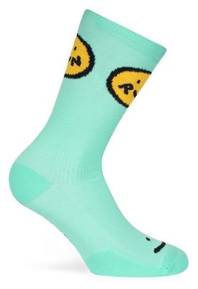 Chaussettes Pacific And Co Smile Run Turquoise