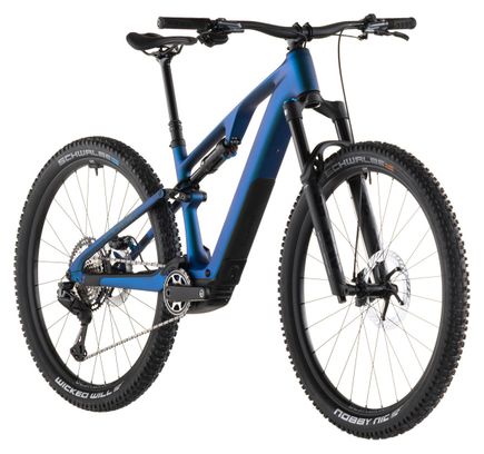 VTT Électrique Tout-Suspendu Cube AMS Hybrid One44 C:68X SLX 400X Shimano 12V 400 Wh Bosch 60 Nm 29'' Bleu Nebula 2026