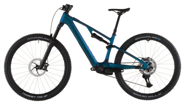 VTT Électrique Tout-Suspendu Cube AMS Hybrid One44 C:68X SLX 400X Shimano 12V 400 Wh Bosch 60 Nm 29'' Bleu Nebula 2026