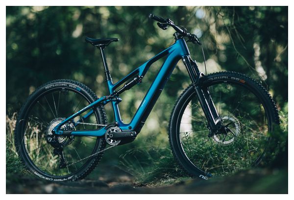 VTT Électrique Tout-Suspendu Cube AMS Hybrid One44 C:68X SLX 400X Shimano 12V 400 Wh Bosch 60 Nm 29'' Bleu Nebula 2026