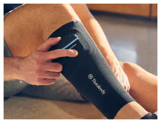 Therabody RecoveryPulse Calf Vibration and Compression Sleeve