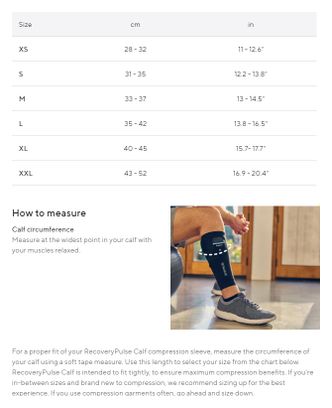Manchon de Vibration et de Compression Therabody RecoveryPulse Calf