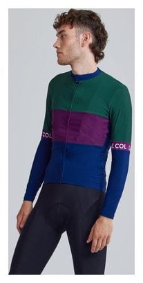 Le Col Langarmtrikot Sport Tricolour Blau/Violett
