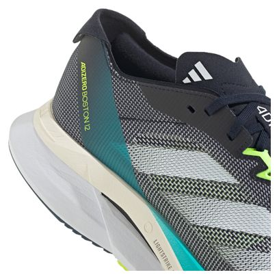 adidas Adizero Boston 12 Running Shoes Blue/Green Uomo