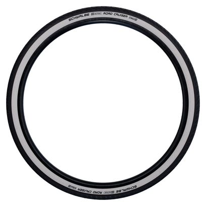 Pneumatico Schwalbe Road Cruiser 24'' Tubetype Rigid KGuard Green Compound Whitewall sidewalls