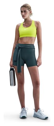 Nike Swoosh Normal Support Bra Yellow Women