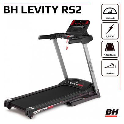 Tapis de Course 16 km/h Inclinaison électrique 0.1 LEVITY RS2 G6145RF