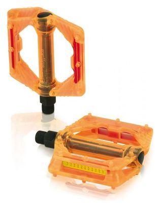 XLC PD-M16 Flat Pedal Pair Orange