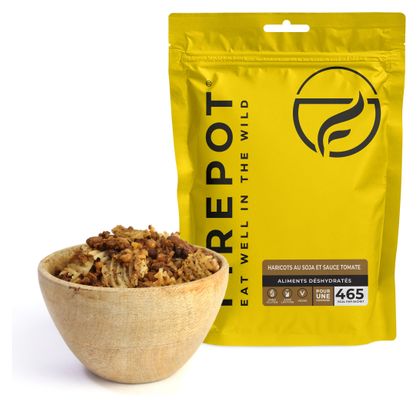 Comida liofilizada Firepot: alubias con soja y salsa de tomate - 135 g