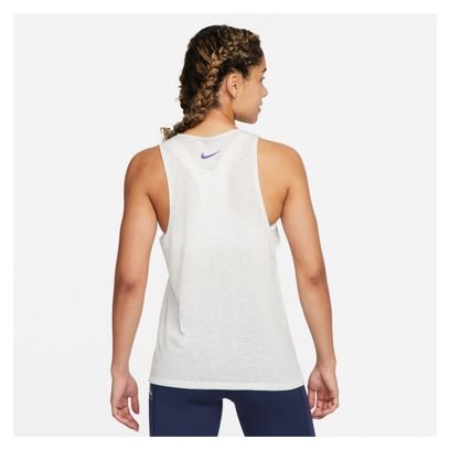Nike Dri-Fit Trail Women&#39;s Tank Top White Purple