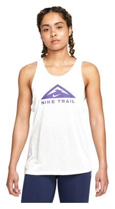 Nike Dri-Fit Trail Women&#39;s Tank Top White Purple