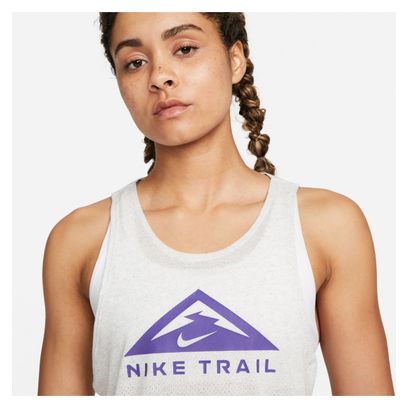 Nike Dri-Fit Trail Damen-Tanktop Weiß Lila