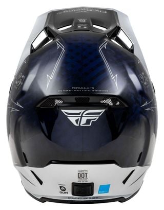 Casque intégral Fly racing Fly Formula S Carbon Legacy Bleu carbone / Silver