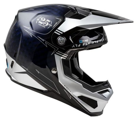 Casque intégral Fly racing Fly Formula S Carbon Legacy Bleu carbone / Silver