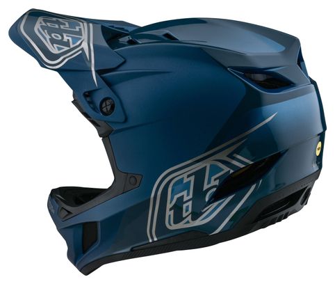 Integralhelm Troy Lee Designs D4 Polyacrylite Mips Blau