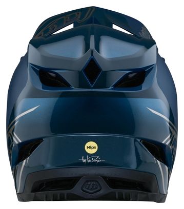 Casco integrale Troy Lee Designs D4 Polyacrylite Mips Blue