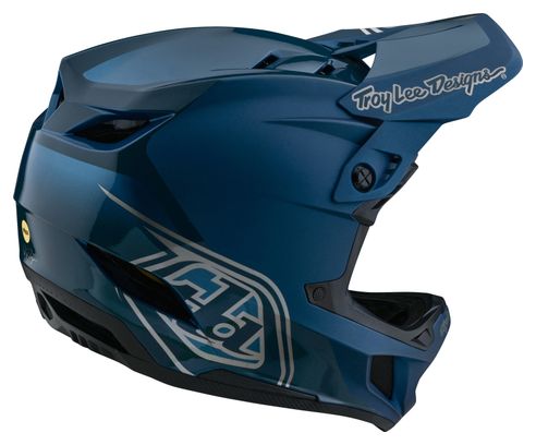 Troy Lee Designs D4 Polyacrylite Mips Blue full-face helmet