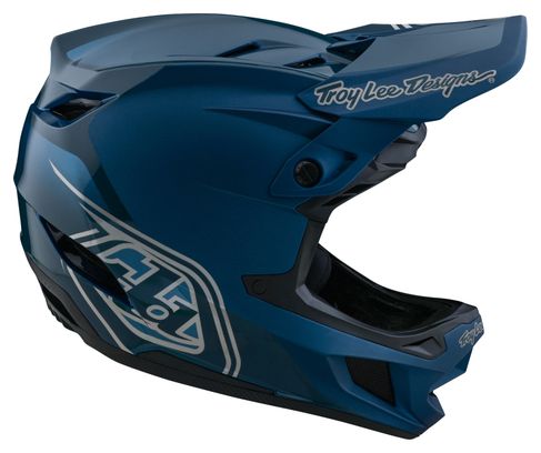 Troy Lee Designs D4 Polyacrylite Mips Blue full-face helmet