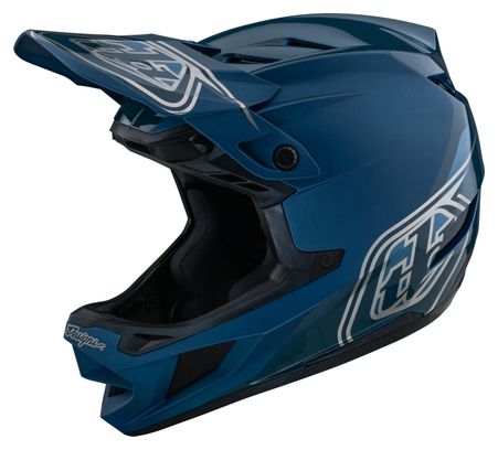 Troy Lee Designs D4 Polyacrylite Mips Blue full-face helmet